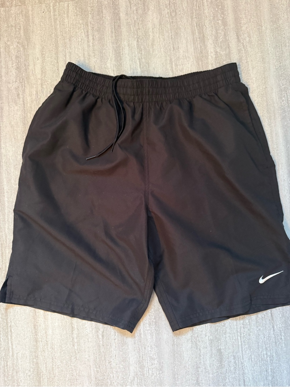 Nike men’s black swim trunks